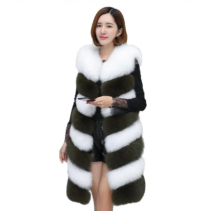 

2020 New Fashion Faux Fur Coat Winter Coat Women Waist Coat Fur Gilet Women's Fur Jacket Fur Vest For Ladies B144
