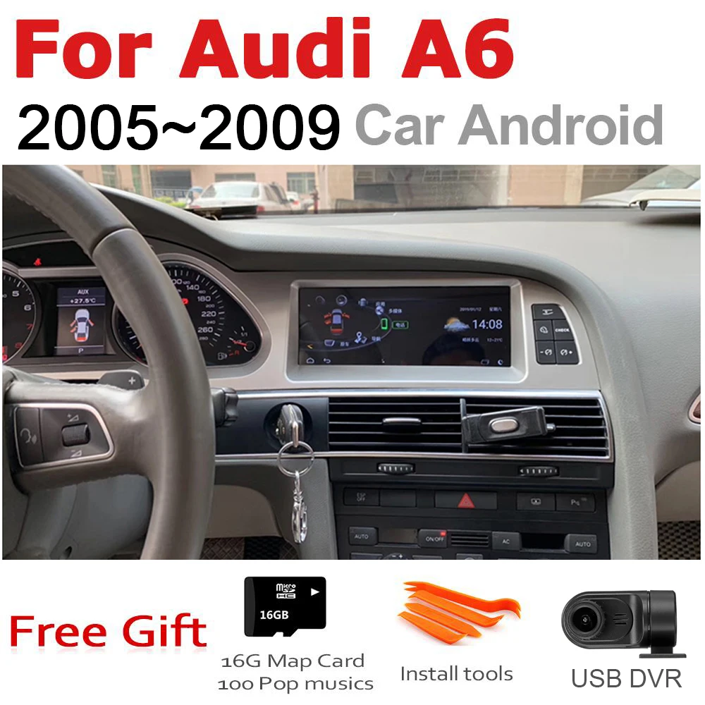 Автомагнитола 2 din gps Android навигация для Audi A6 4F 2005~ 2009 MMI AUX Стерео Мультимедиа сенсорный экран стиль радио
