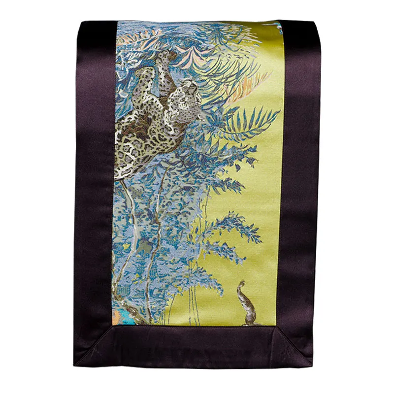 Diphylleia роскошные скатерти леопардовые тропические джунгли Животные Вышитые