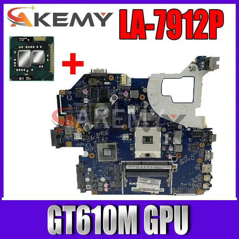 

Q5WV1 Φ подходит для Acer LA-7912P Женская материнская плата для ноутбука PGA989 HM77 GPU GT610M DDR3 100%