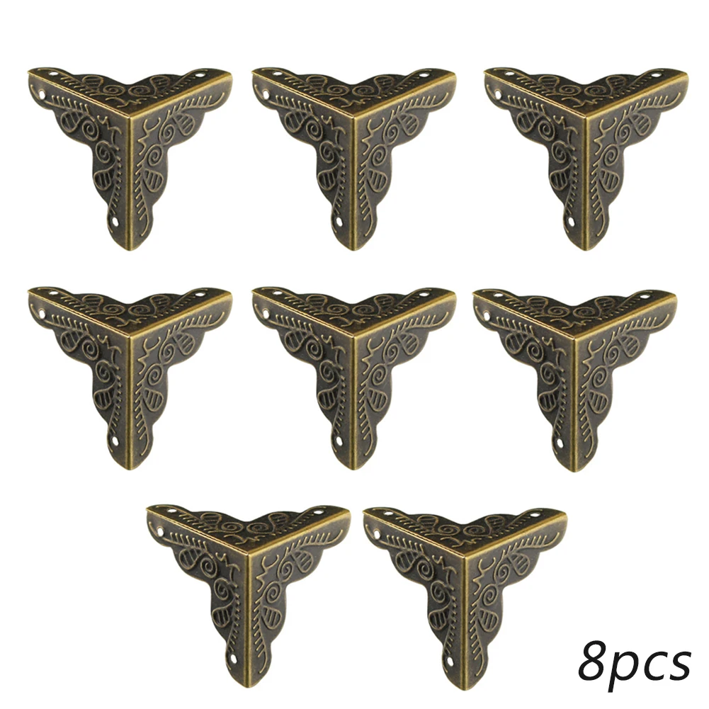 8 шт./упак. коробка для ювелирных изделий Античный стиль с гвоздями декоративные