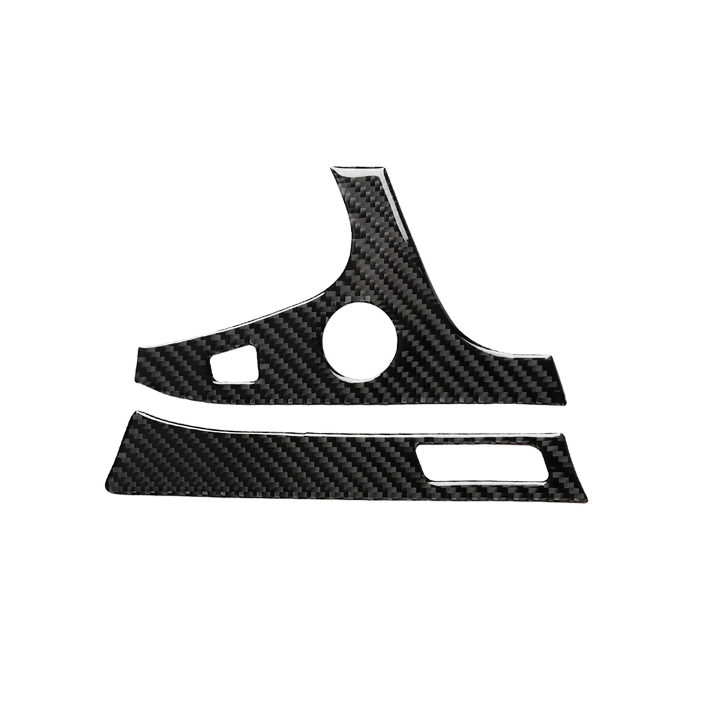 2 шт./компл. Приборная панель автомобиля правая рамка Крышка углеродного волокна
