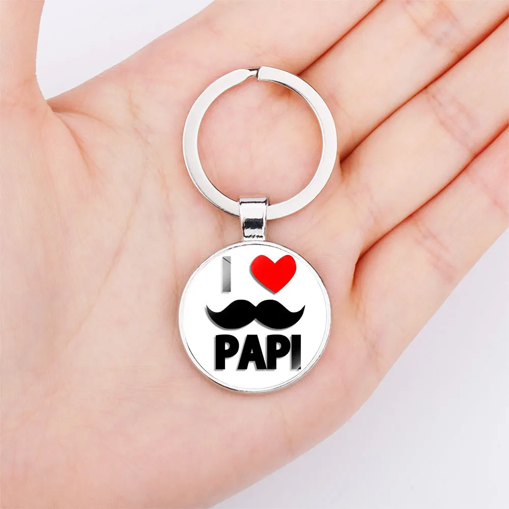 

Fathers Day Gifts Keychain for Dad Papa Stepfather Daddy Keyring Pendant From Son Daughter Birthday Gifts Father Present