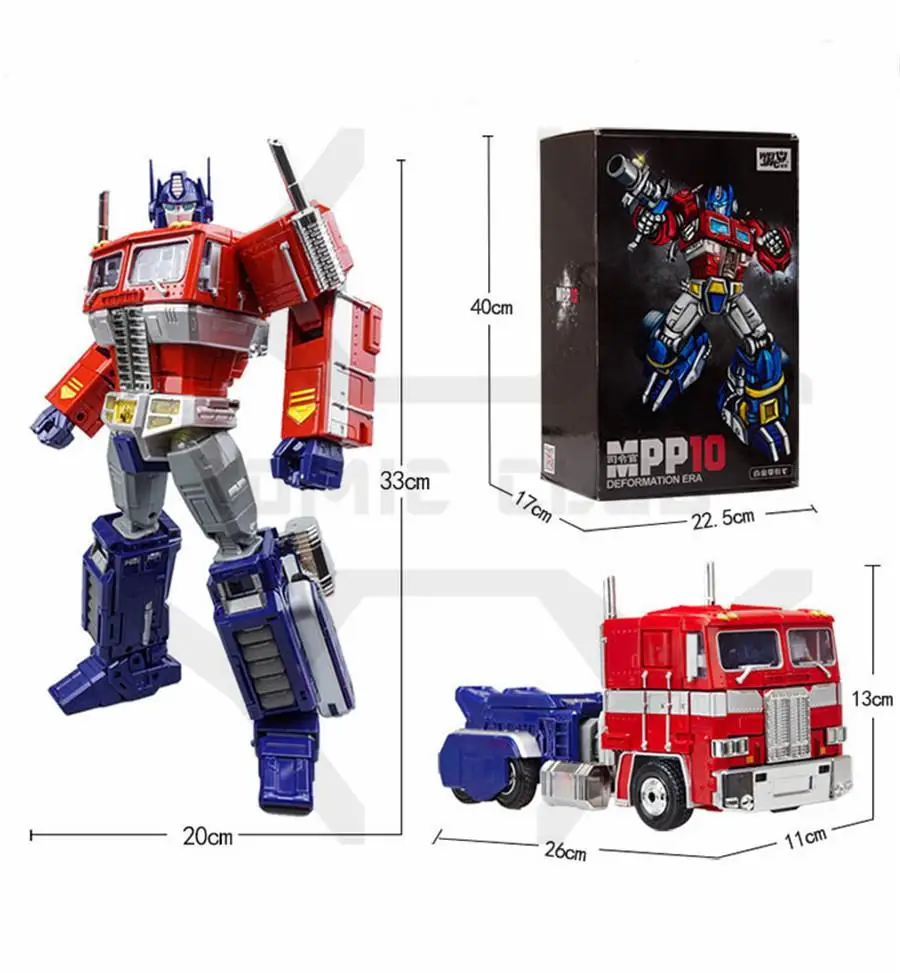

COMIC CLUB WEIJIANG Transformation G1 OP Commander MPP10 red white transparent EVA Alloy Metal Action Figure Robot Toys