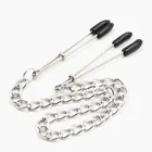Нержавеющая сталь, длинные металлические цепочки, зажимы для сосков, Эротическая Новинка, секс-раб, взрослые игры, зажимы для груди, флирт, секс-игрушки для пар