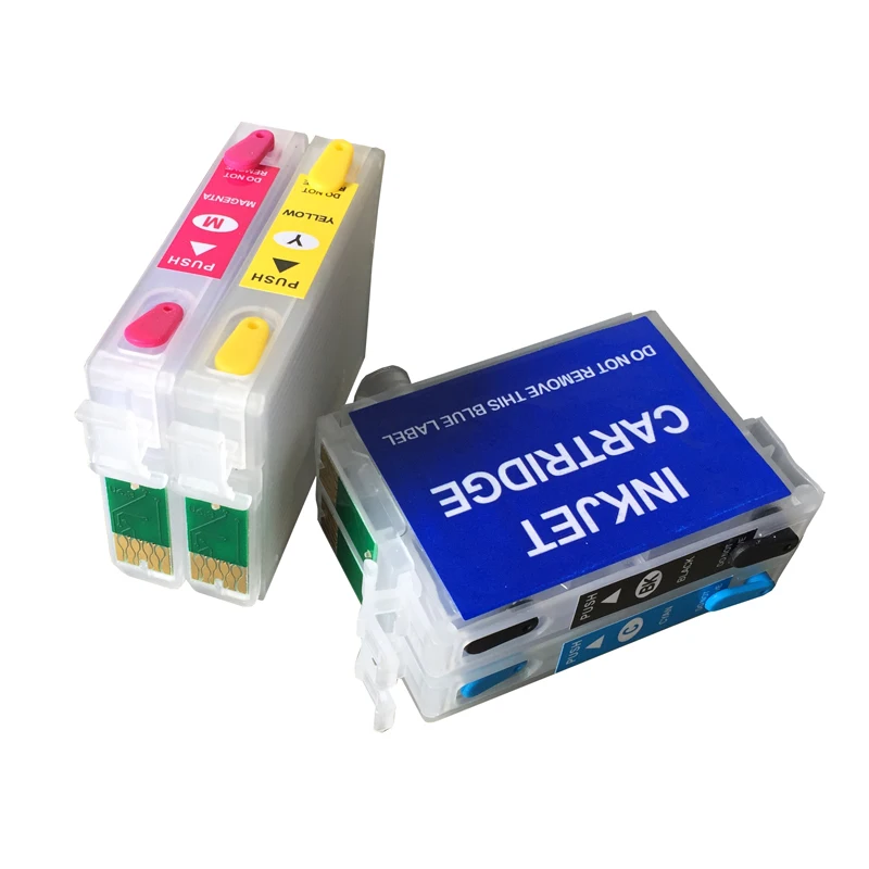 T1901 T1904 Заполняемые чернильные картриджи пустые для принтера Epson ME 301 303 401 с чипами