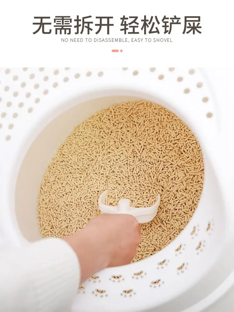 Cat Litter Pot Anti-splash Anti-shit Toilet Anti-odor Large Box Fully Closed Into The | Дом и сад