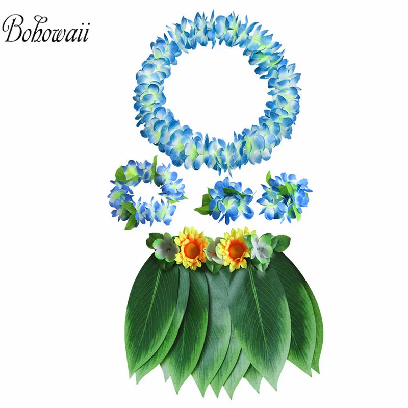 Гавайские юбки хула с искусственными цветами гибискуса для Falda Hawaiana Mujer и пляжные