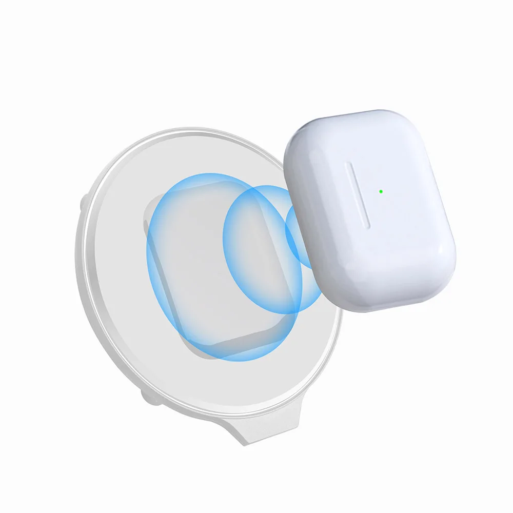 FDGAO Qi Беспроводное зарядное устройство для AirPods 2 airpods pro для samsung Galaxy Buds bluetooth-гарнитура зарядное устройство для наушников зарядная станция