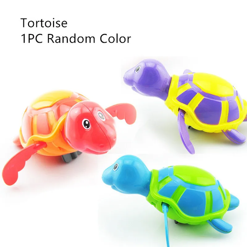 1Pcs Bath Toys Turtle Dolphin Baby Shower Wind Up Swim Play Toy Swimming Pool Accessories In Water Random Color | Игрушки и хобби