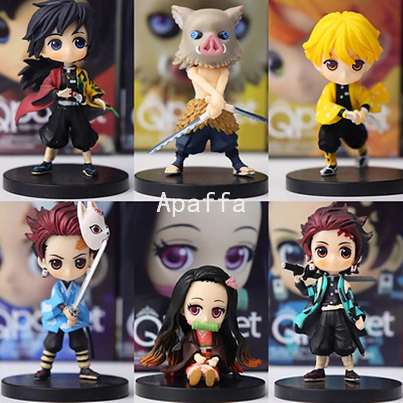 

5-7cm Japan Anime Demon Slayer Kimetsu no Yaiba figure Kamado Tanjirou Nezuko Hashibira Inosuke PVC Action Figure Model Toy Gift