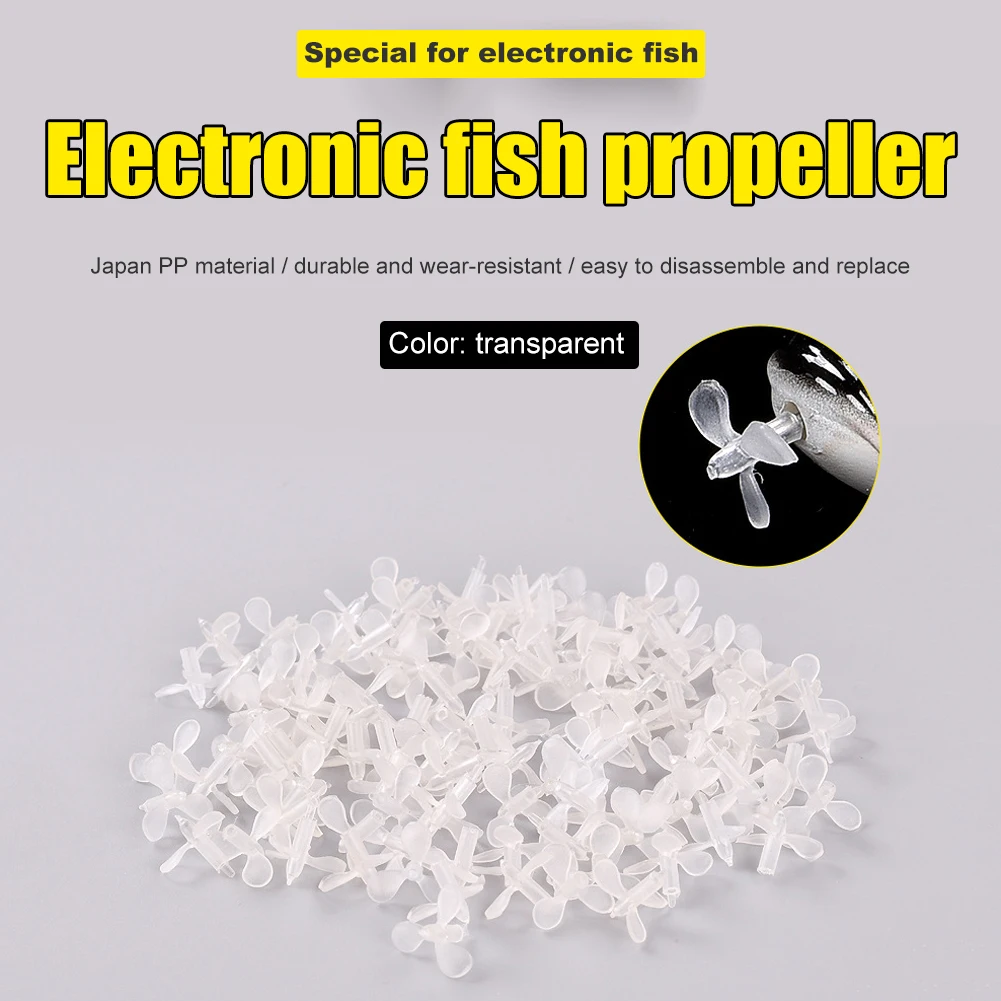 

10x Propeller Fishing Electric Lure Wobblers Artificial Bait Fishing Tackle Outdoor Portable Easy Fishing Carrying Accessories