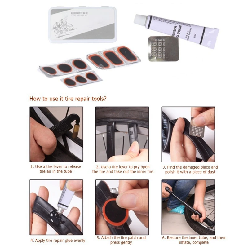 Набор для ремонта велосипеда многофункциональный насос гаечный ключ сумка