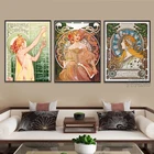 Alfons Мария муча Классическая художественная Живопись Печать на холсте чешский художник художественная выставка постер галерея настенное художественное украшение