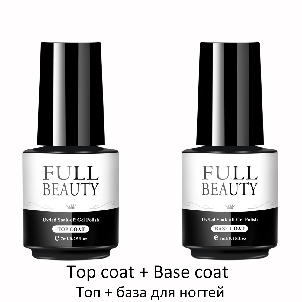 7 мл Топ для ногтей без липкого слоя топ глянец прозрачный Гель-лак и база лака