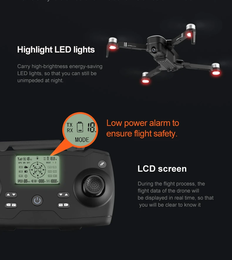 RC Дрон GPS с 4K HD Двойная камера жеста складной контроль Квадрокоптер с 5G Wifi камера Fly 23mins Dron VS F11 Zen-K1 SG906