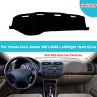 Чехол для приборной панели автомобиля, коврик для приборной панели, ковер для Honda Civic Sedan 2001 2002 2003 2004 2005, фланелевый замшевый полиэстер, коврик для приборной панели, ковер, накидка