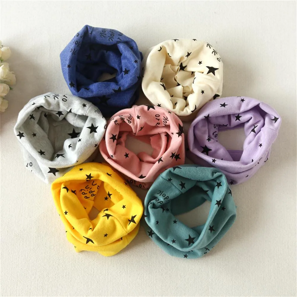 Осень-зима для мальчиков и девочек воротник Детский шарф из хлопка-хомут с