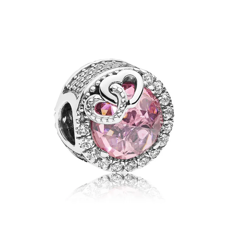 Модные оригинальные панские подвески браслет с круглым сердцем хрустальные