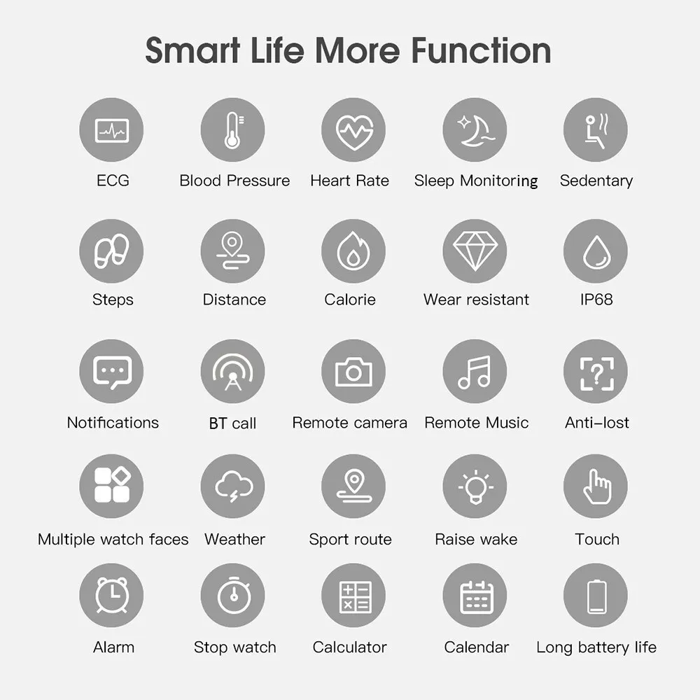 

Smart Watch Sport Watch Fitness Tracker Activity Tracker Sleep Monitoring Watch Message Call Reminder Watch