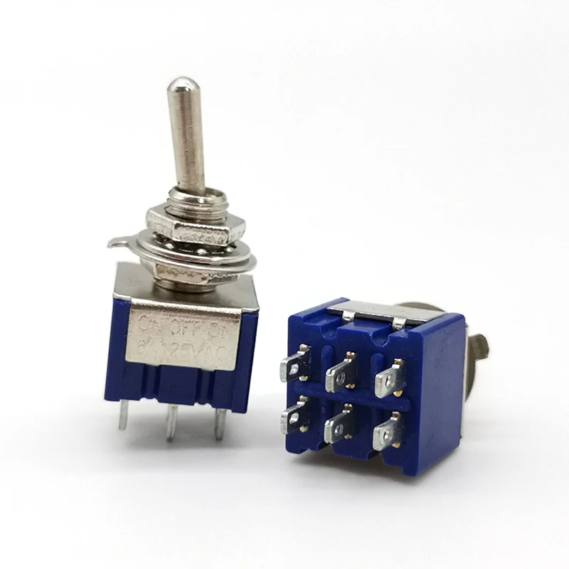 Акция! 5 шт. 3 позиционный миниатюрный мини переключатель 2P2T DPDT ВКЛ