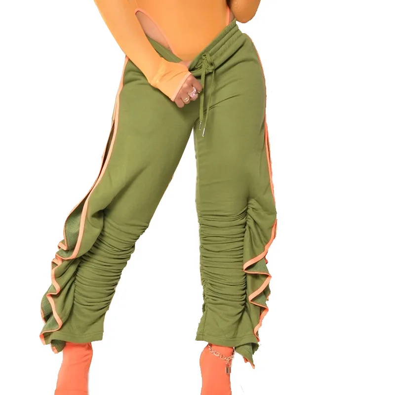 

2021 Autumn Fashion Women Solid Color Long Pants New Pants Women