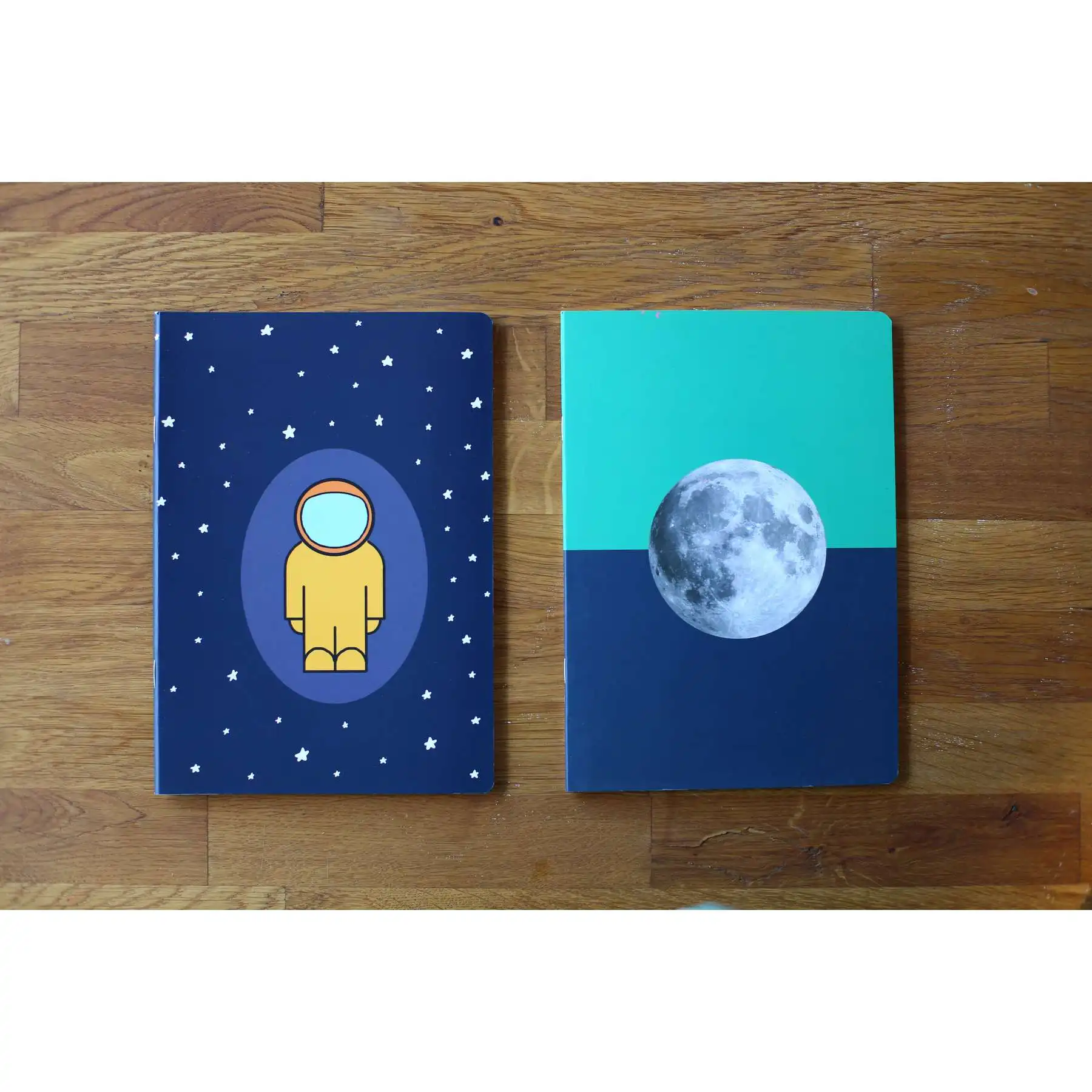 Набор из 2 чистых книг блокнот с минимальным дизайном в небесном стиле журнал для