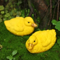 creative resin floating duck statue outdoor garden pond fish tank swimming duck sculpture for home garden decoration ornament