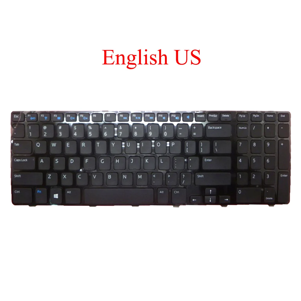 

Laptop US Keyboard For DELL For Vostro 2521 For Inspiron 15R 5521 5537 3521 3531 3537 M531R 5535 For Latitude 3540 English new