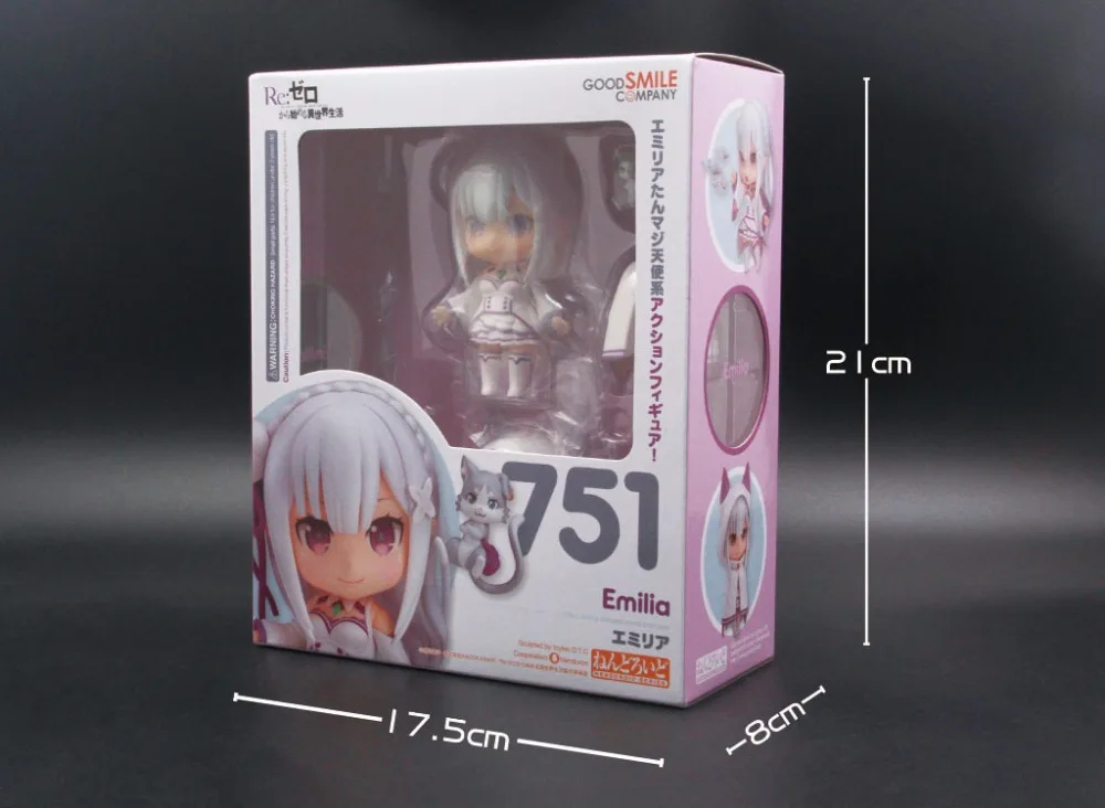 

Anime Re:Life in a different world from zero Emilia 751 PVC Action Figure Collectible Model Kids Toys Doll 10cm
