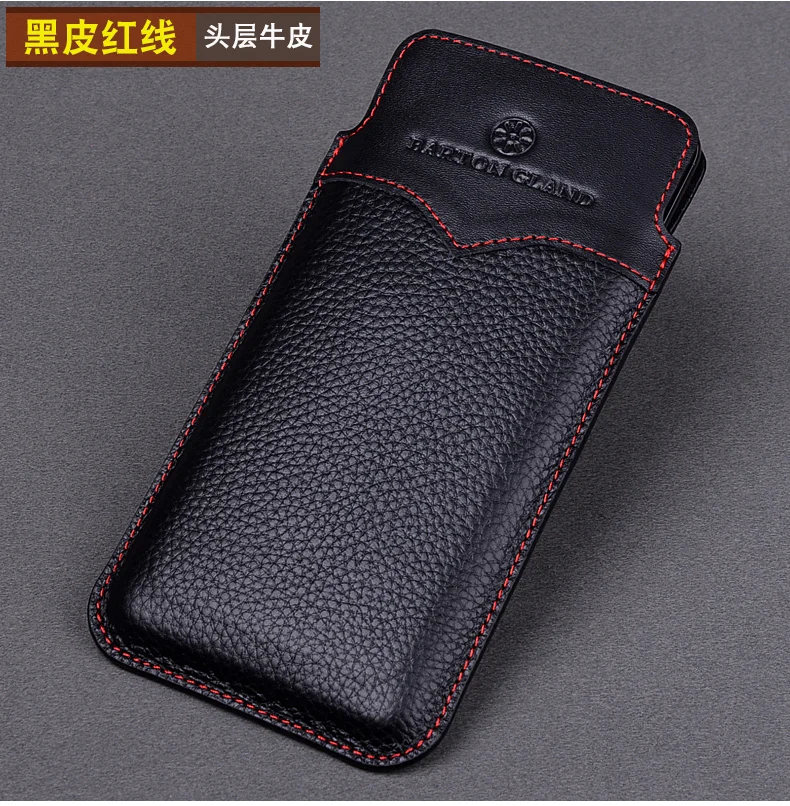 

Genuine Leather Pouch Case For Huawei Mate X2 5G Pouch Phone Case Funda Capa