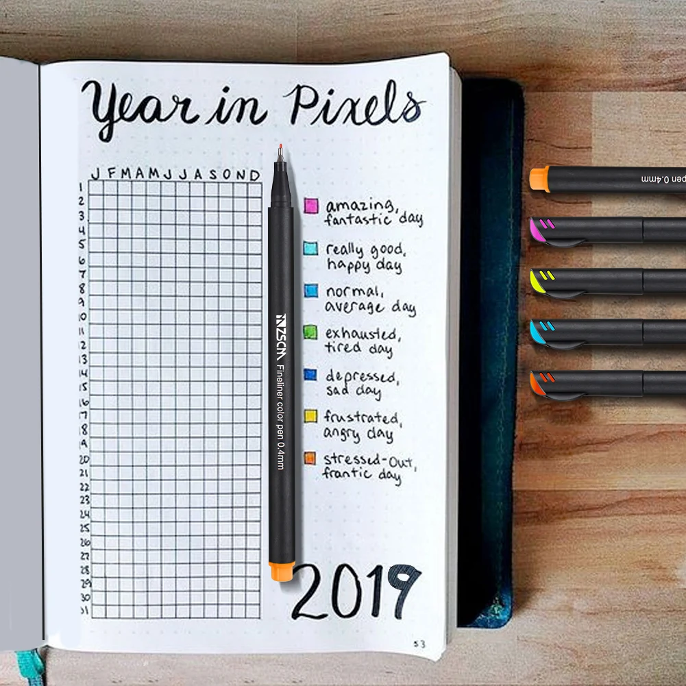 

18/24/36 Colors FineLiner Sketch Needle Art Markers Hand Drawing Water-Based Graffiti Fine Line Hook Pen School Art Supplies