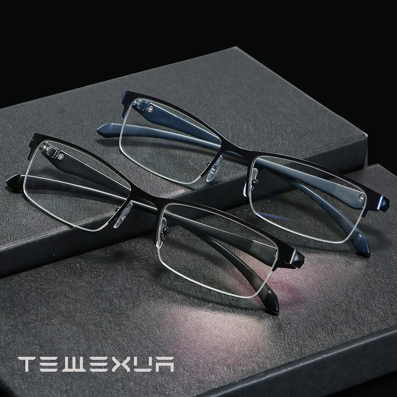 Бренд TEWEXUA ретро очки для близорукости сплав оправа мужчин женщин квадратные