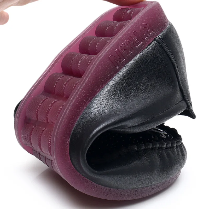 Женские лоферы на плоской подошве OUKAHUI из натуральной кожи с принтом павлина