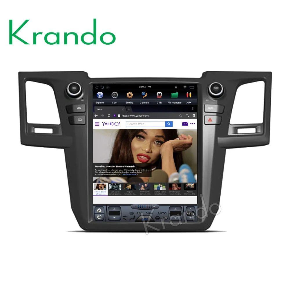 Автомобильный мультимедийный плеер Krando на платформе Android 9 0 с вертикальным