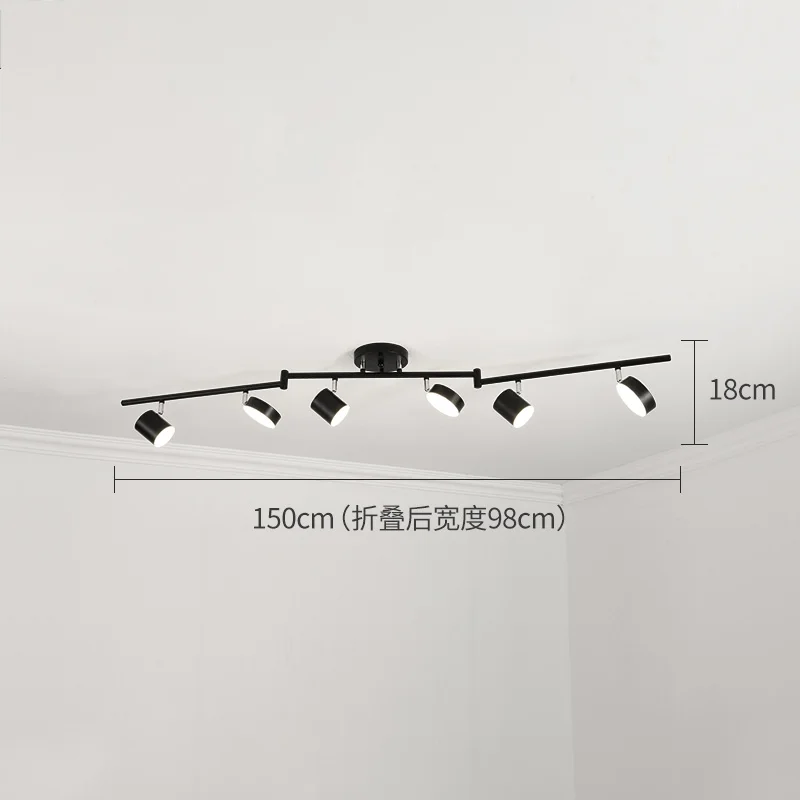 Потолочный светильник Artpad с регулируемой яркостью вращающаяся люстра черного и