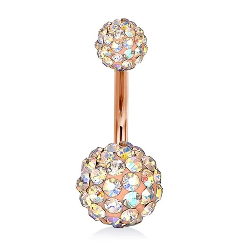 Женское изысканное Ювелирное Украшение для тела с коротким камнем пупка