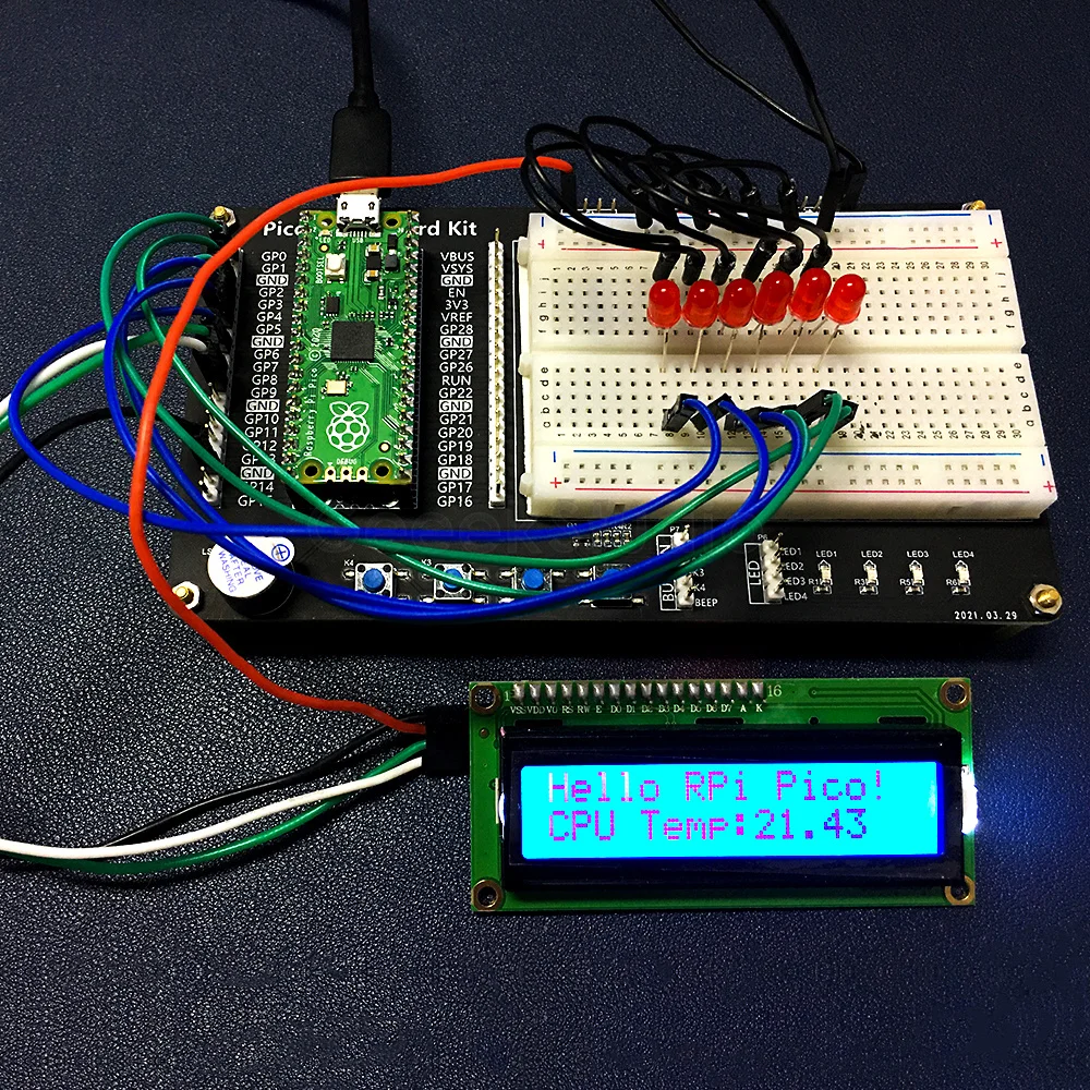 Набор макетной платы для Raspberry Pi Pico /Pico W медная Опора M2.5 встросветодиодный