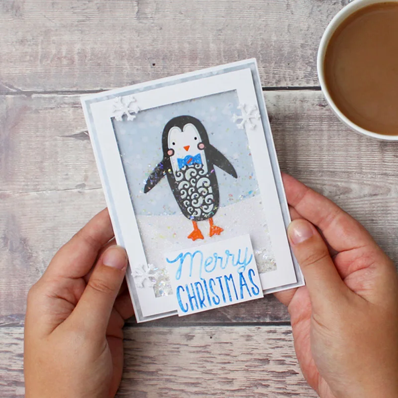 Рождество Санта Рождественская елка птица снеговик металлические режущие