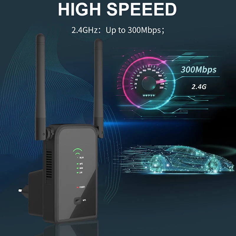 Усилитель Wi-Fi сигнала 2 4 ГГц 300 Мбит/с | Компьютеры и офис