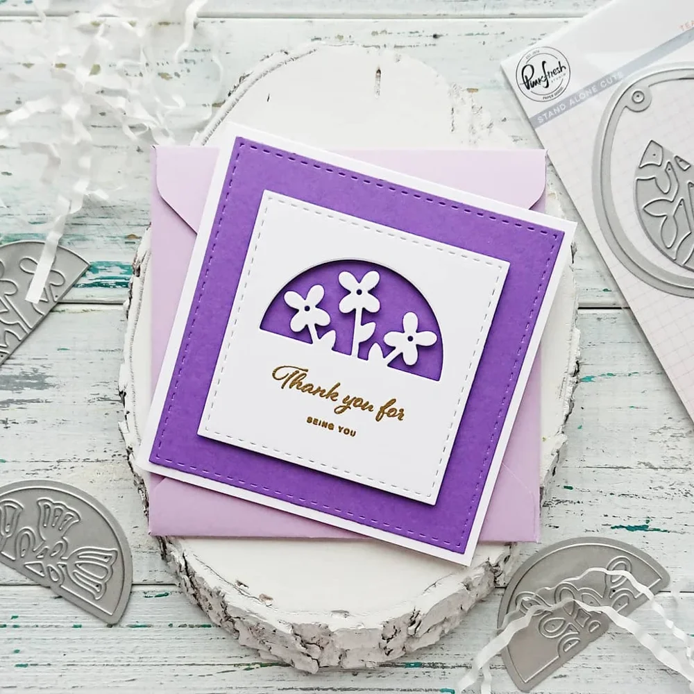 Mmao ремесла металлические стальные Вырубные штампы новый цветок лист рамка бирка