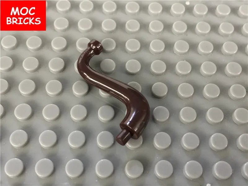 50 шт./лот MOC кирпичи темно-коричневые животные часть тела слон хвост/ствол