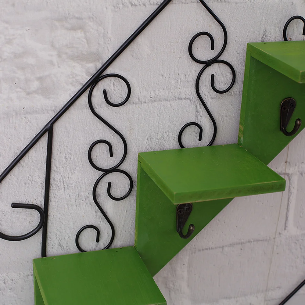 Скандинавский ветер украшения для стен ресторана настенный крюк полка железная