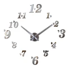2020 горячая Распродажа настенные часы Reloj De Pared акриловые зеркальные часы Europe Diy 3d наклейки, большие декоративные кварцевые часы для гостиной