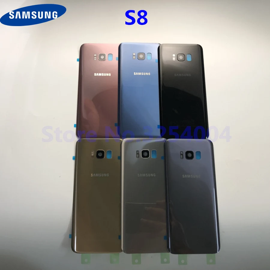 Задняя крышка аккумуляторного отсека для Samsung Galaxy S8 G950 G950F G950FD стеклянная корпуса