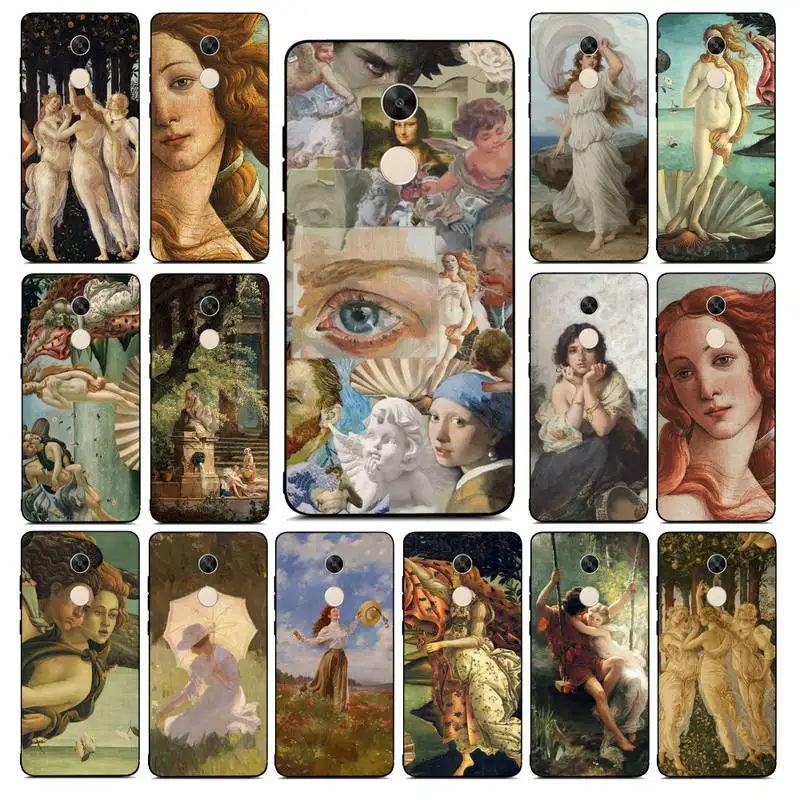 

Yinuoda Art Painting The Birth Of Venus Phone Case for Redmi Note 8 7 9 4 6 pro max T X 5A 3 10 lite pro