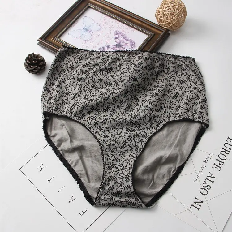 2 шт./упак. размера плюс S-4XL Высокая талия ультра-большой размер женские хлопковые