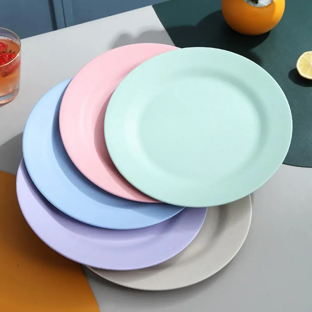

Portable Unique Multi-use Food Grade Dinner Plate Anti-deform Snack Plate Exquisite for Gifts