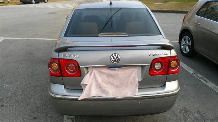 Спойлер для Polo 2003 2009 Volkswagen sedan спойлер ABT из АБС пластика цвет заднего крыла