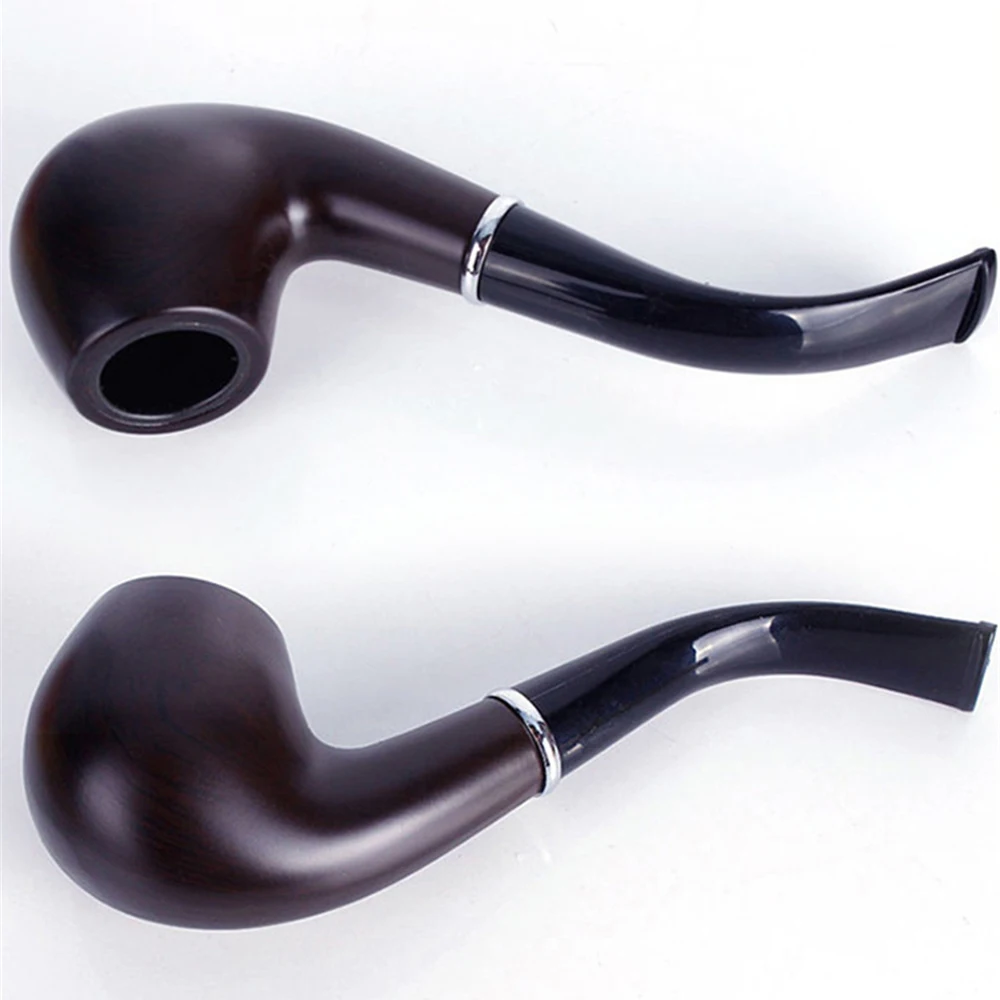 Черное дерево классическая деревянная табачная труба с кольцом молоток сигара